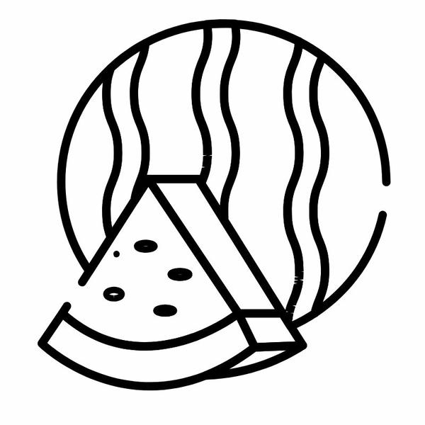 tô màu quả dưa hấu 14