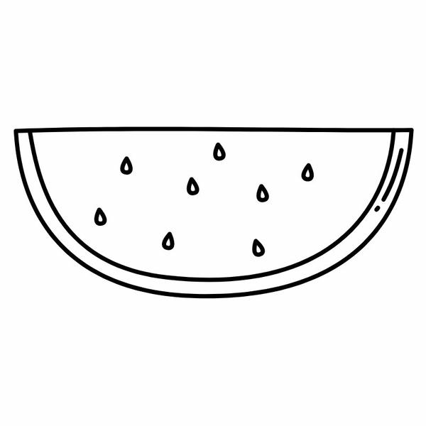 tô màu quả dưa hấu 17