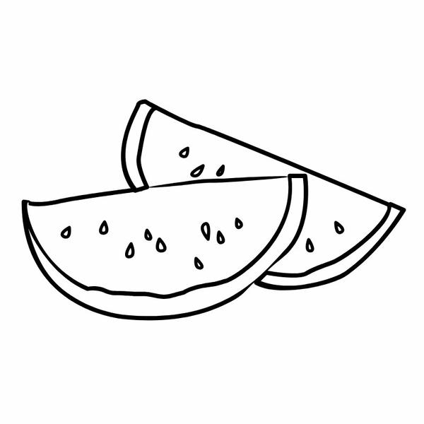 tô màu quả dưa hấu 19