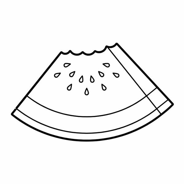 tô màu quả dưa hấu 22