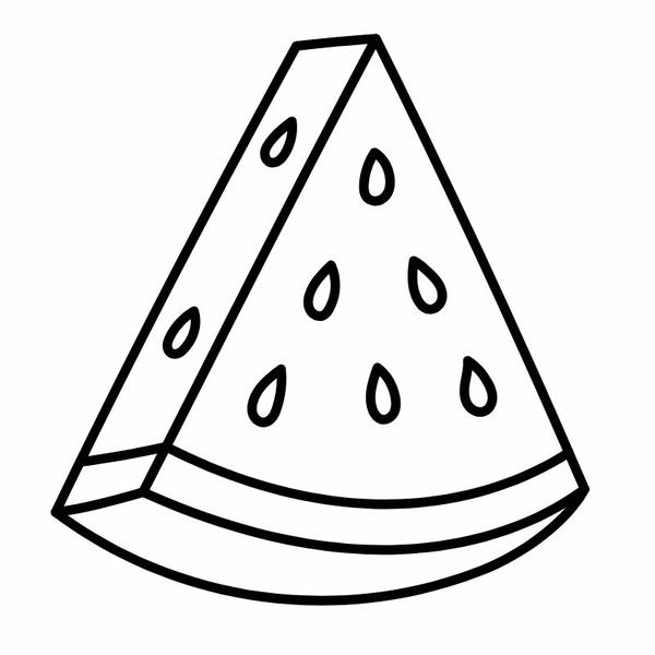 tô màu quả dưa hấu 4