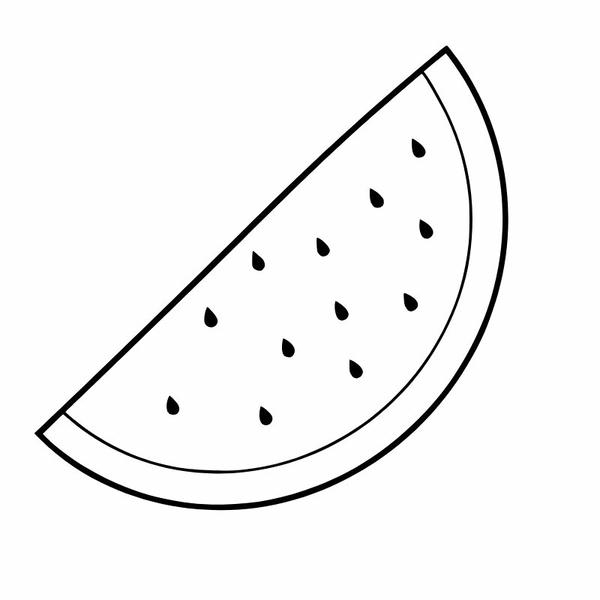 tô màu quả dưa hấu 5