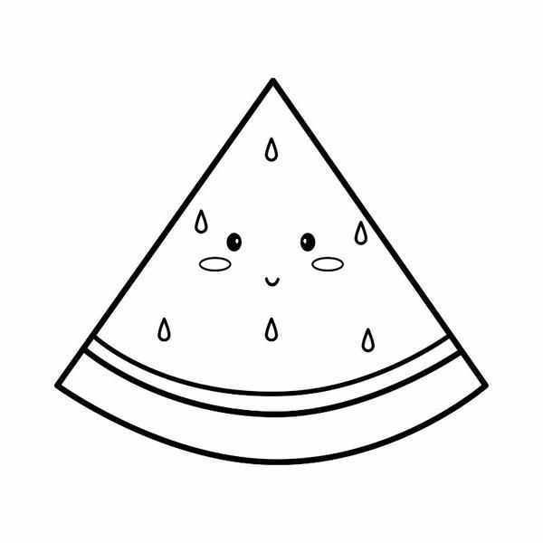 tô màu quả dưa hấu 5