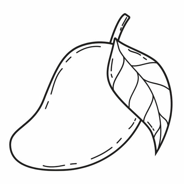 tô màu quả xoài 1