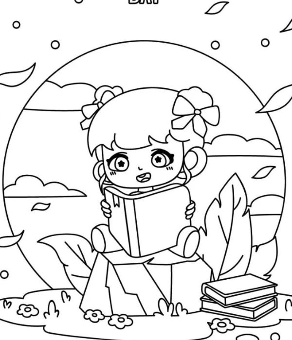 tô màu quyển sách 33