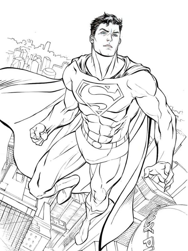 tô màu superman 22