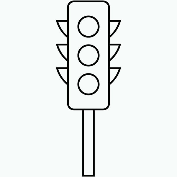 tô màu tín hiệu đèn giao thông