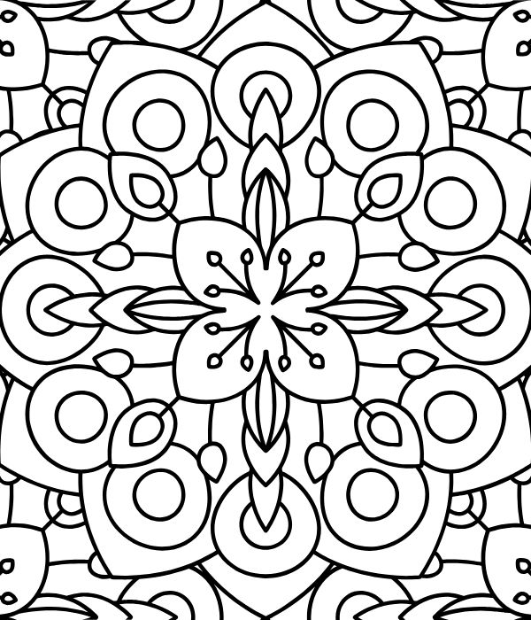 tô màu trang trí hình vuông 1