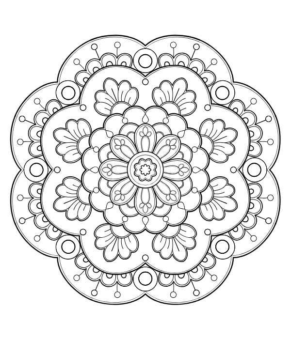 tô màu trang trí hình vuông 10