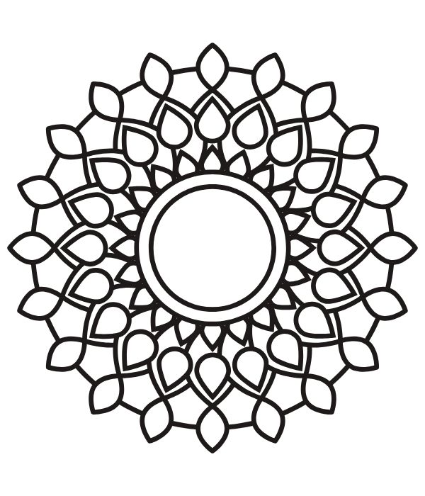 tô màu trang trí hình vuông 15