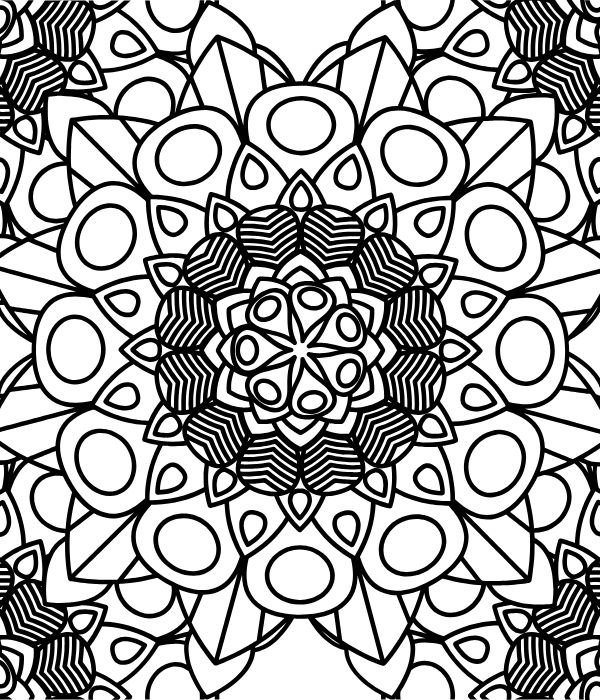 tô màu trang trí hình vuông 16