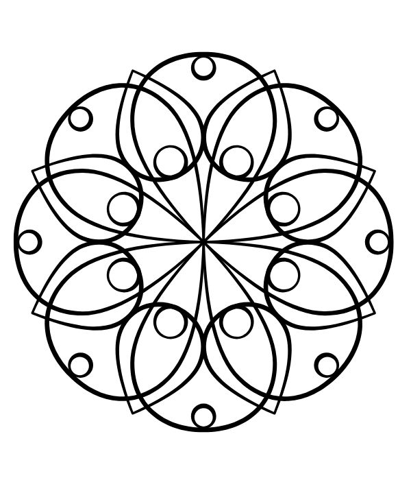 tô màu trang trí hình vuông 20