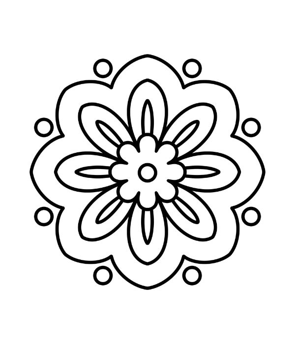 tô màu trang trí hình vuông 22