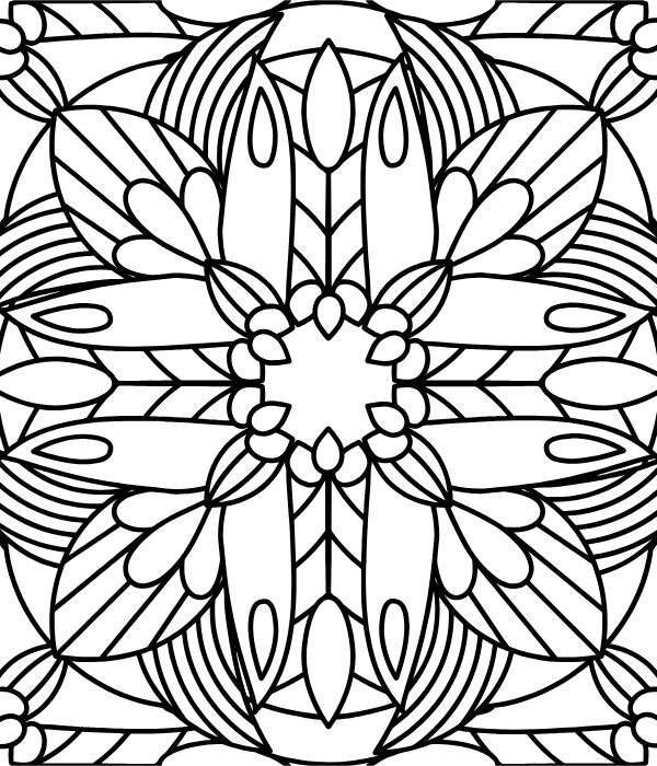 tô màu trang trí hình vuông 28