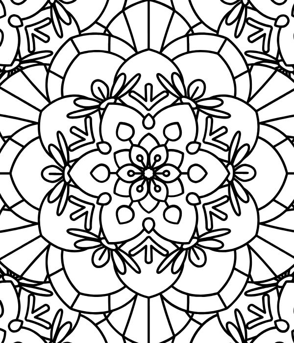 tô màu trang trí hình vuông 30