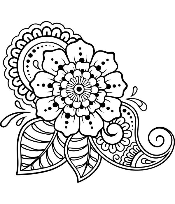 tô màu trang trí hình vuông 4