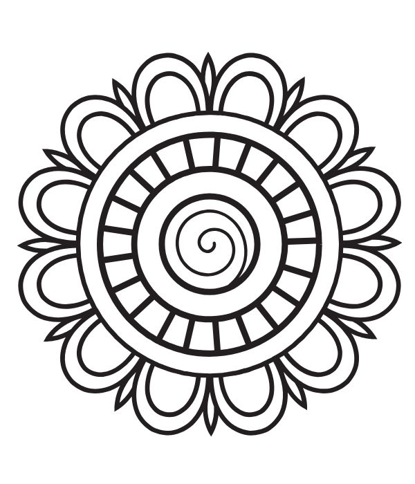 tô màu trang trí hình vuông 5