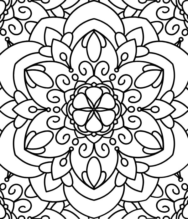 tô màu trang trí hình vuông 6