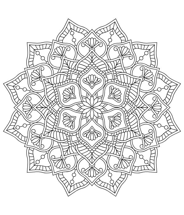 tô màu trang trí hình vuông 8