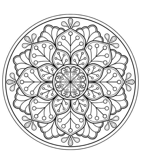 tô màu trang trí hình vuông 9