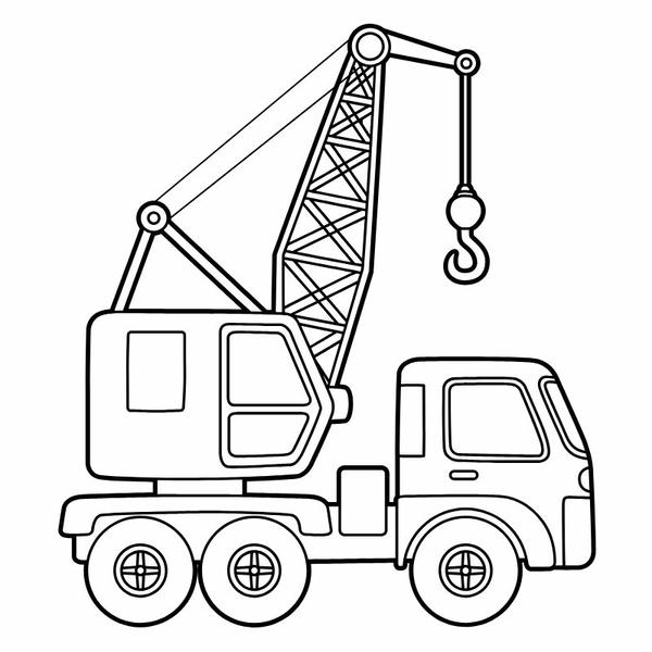 tô màu xe cần cẩu