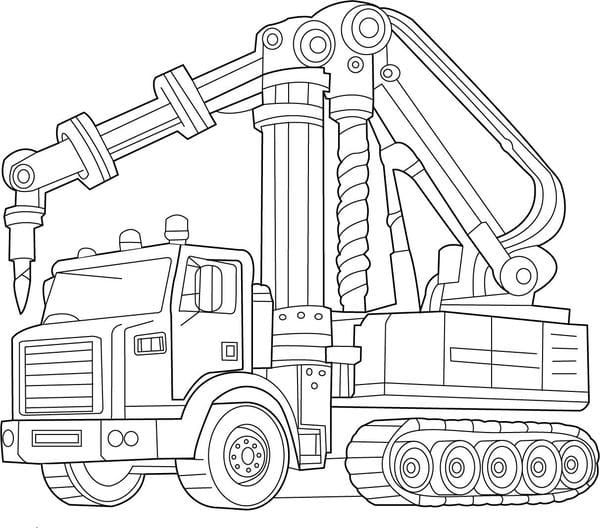 tô màu xe cẩu 1