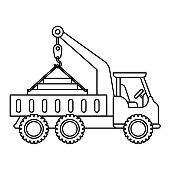 tô màu xe cẩu 10