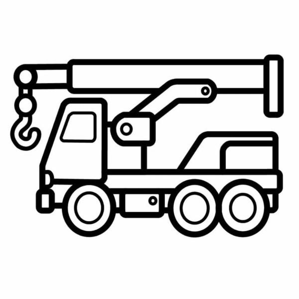 tô màu xe cẩu 13