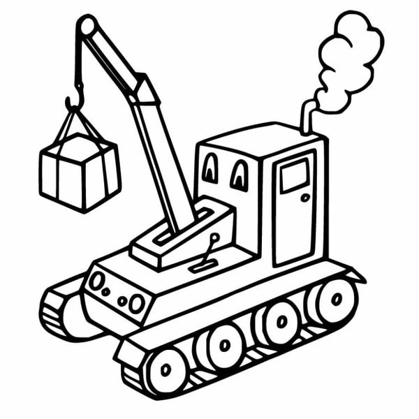 tô màu xe cẩu 15