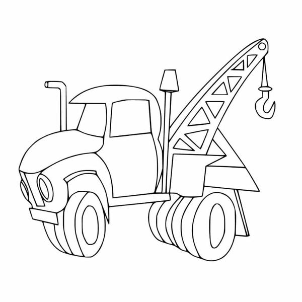 tô màu xe cẩu 18