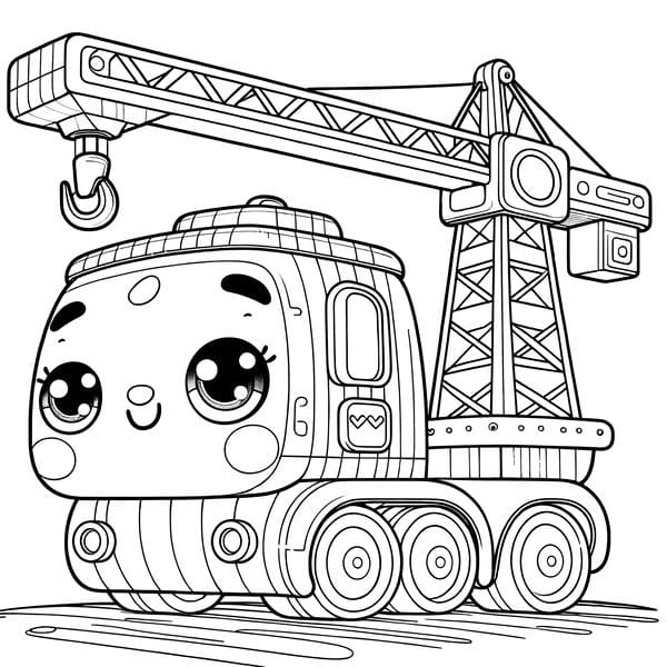 tô màu xe cẩu 23