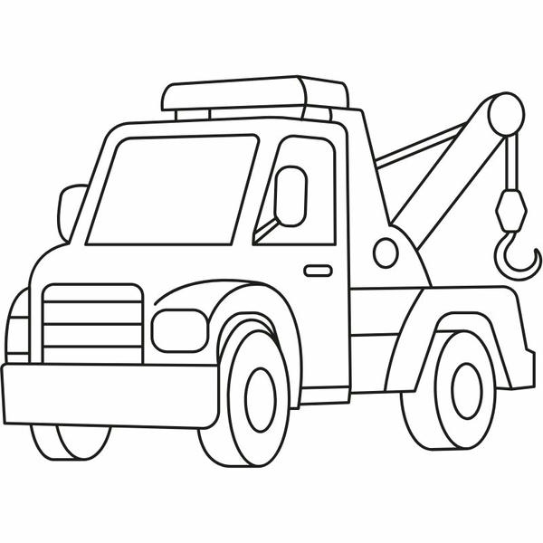 tô màu xe cẩu 7