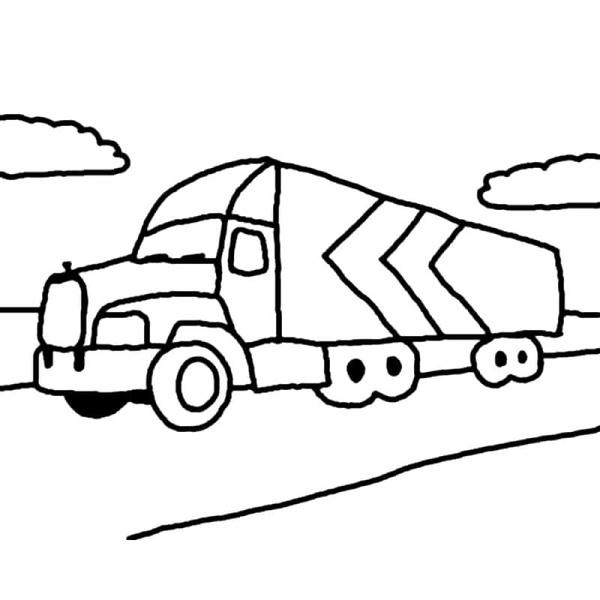 tô màu xe container 10