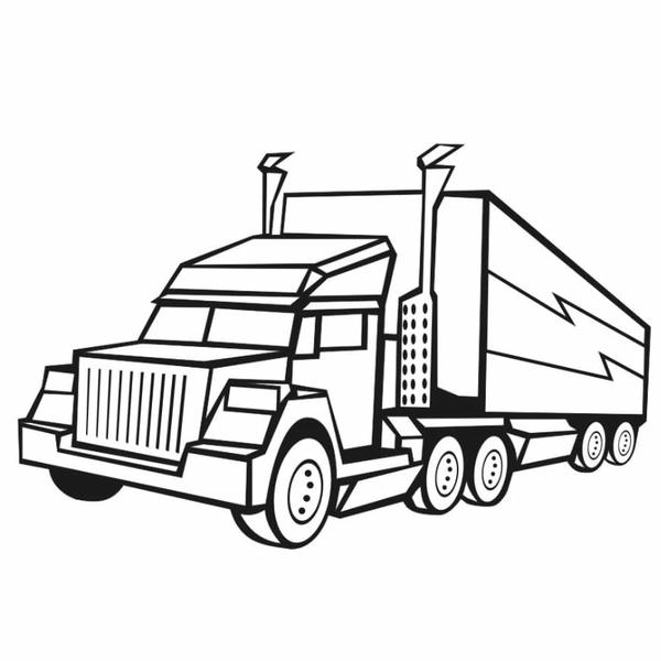 tô màu xe container 12