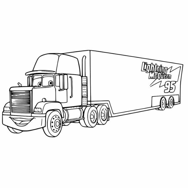 tô màu xe container 2