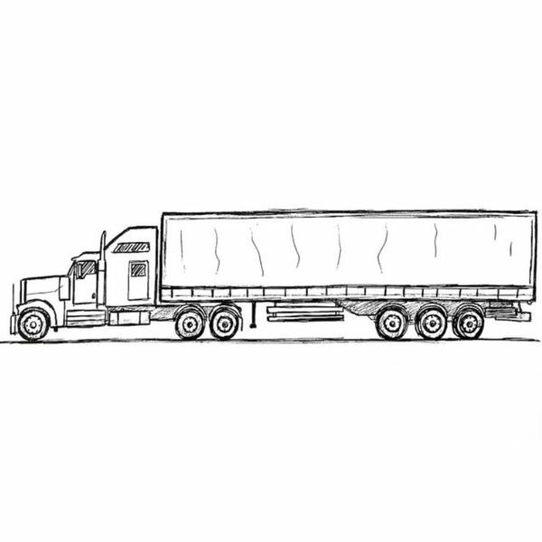 tô màu xe container 23