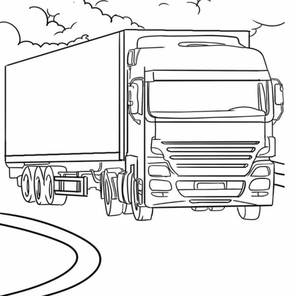 tô màu xe container 25