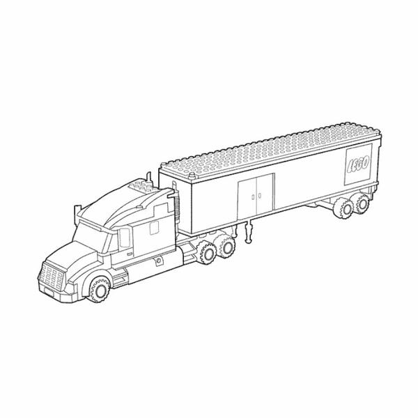 tô màu xe container 29