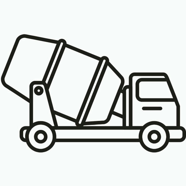 tô màu xe trộn bê tông 11