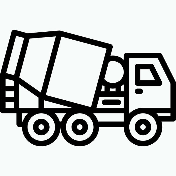 tô màu xe trộn bê tông 8