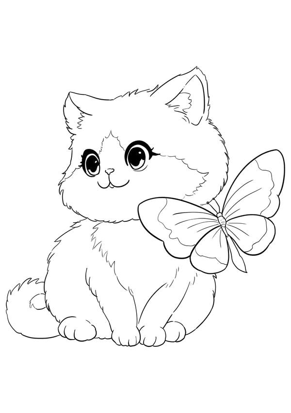 tranh con mèo tô màu