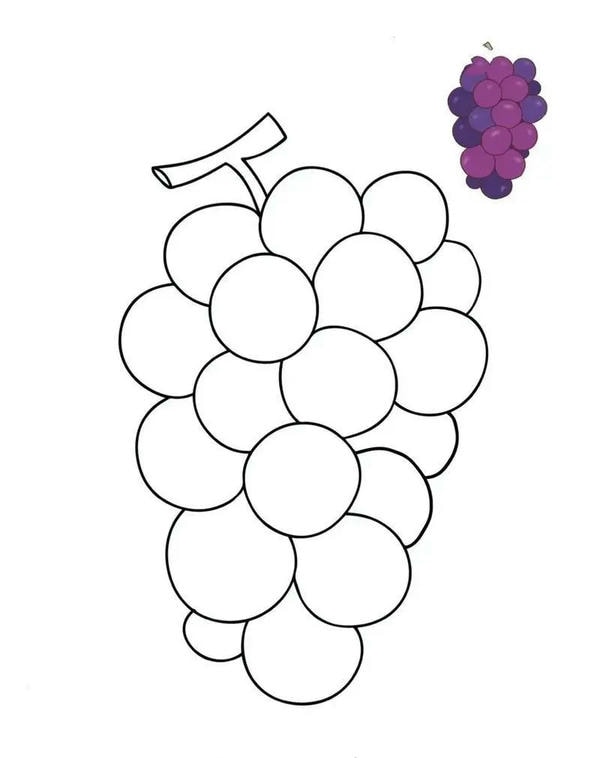 tranh tô màu các loại quả 24