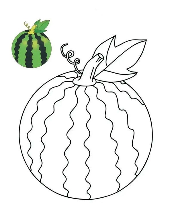 tranh tô màu các loại quả 27