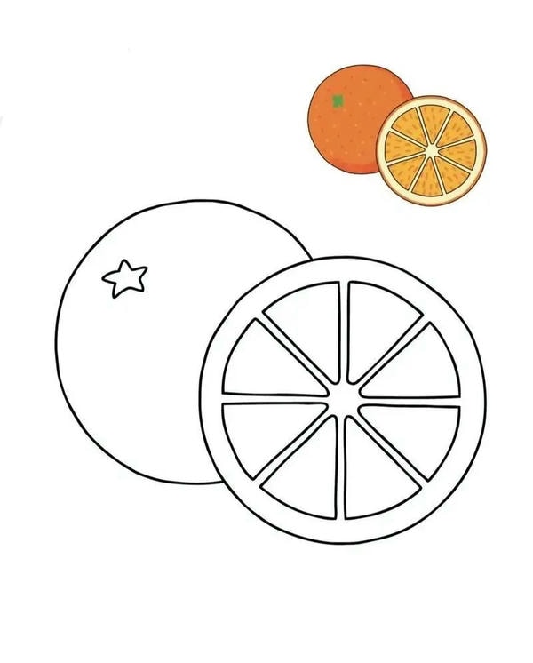 tranh tô màu các loại quả 30