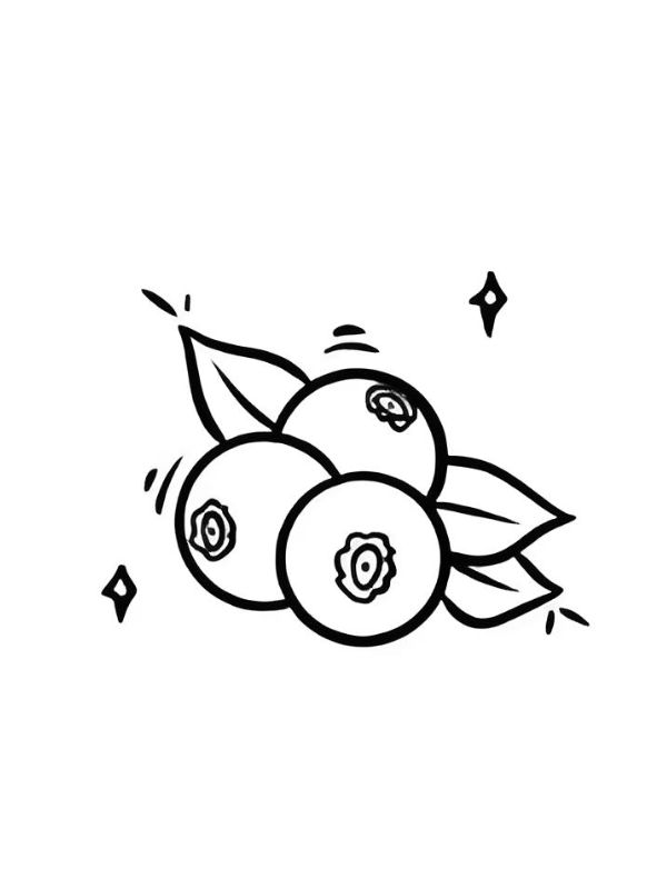tranh tô màu các loại quả 6