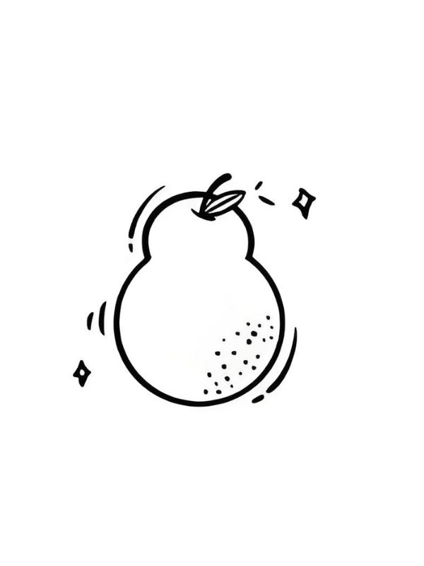 tranh tô màu các loại quả 8