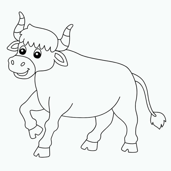 tranh tô màu con bò 11