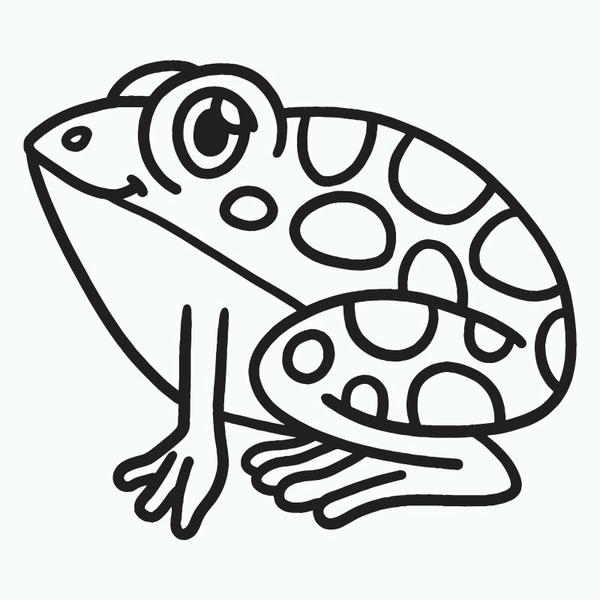 tranh tô màu con ếch 11