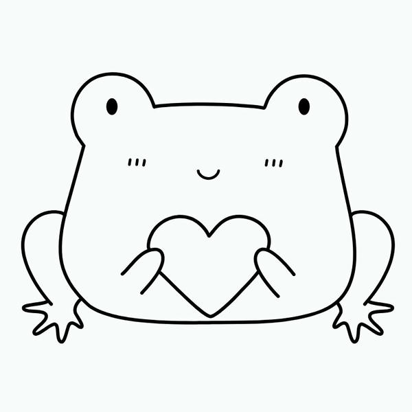 tranh tô màu con ếch 19