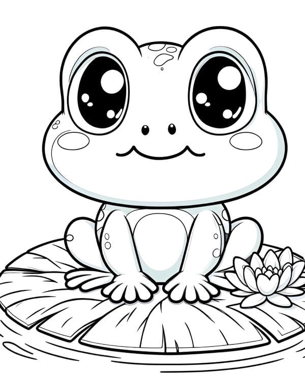 tranh tô màu con ếch 23
